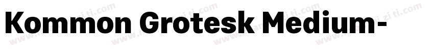 Kommon Grotesk Medium字体转换